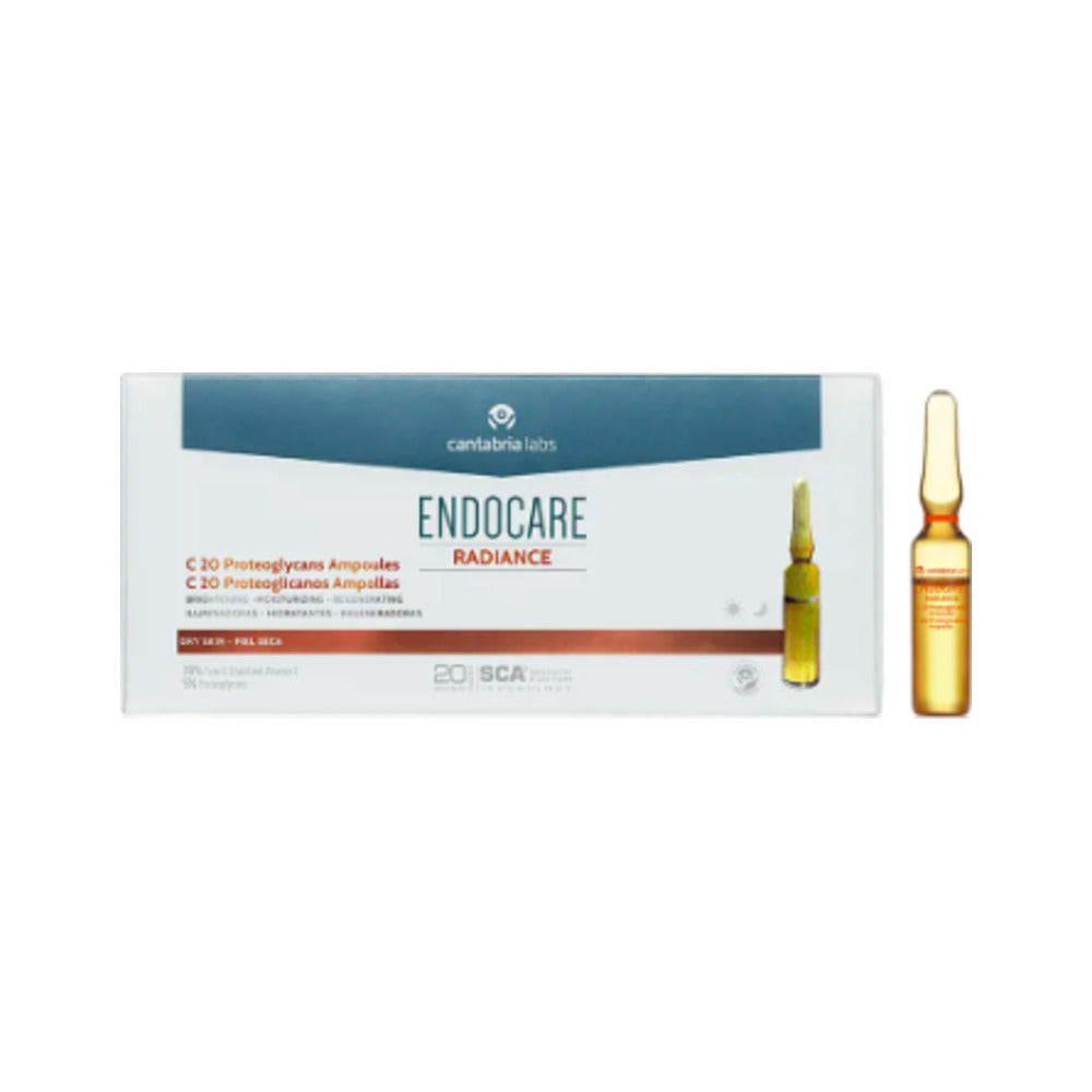 ENDOCARE C20 PROTEOGLICANOS AMPOLLAS ANTIOXIDANTES HIDRATANTES ILUMINADORAS 30 AMPOLLAS 2 ML