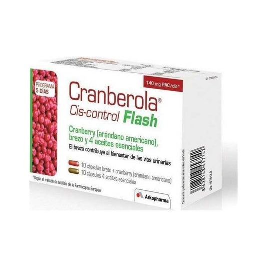 CRANBEROLA CISCONTROL FLASH ARANDANO  20 CAPSULAS