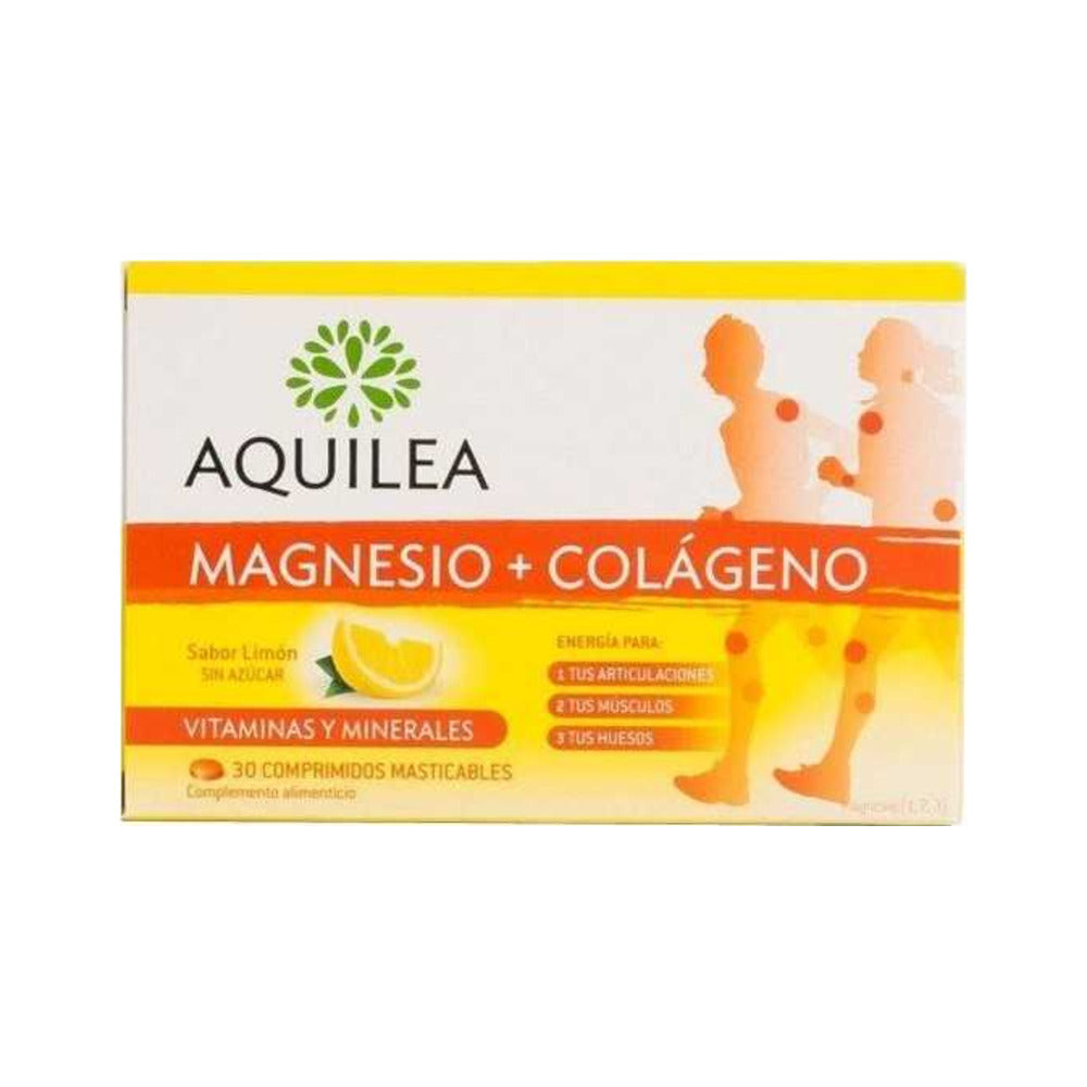 AQUILEA MAGNESIO + COLAGENO  30 COMPRIMIDOS MASTICABLES