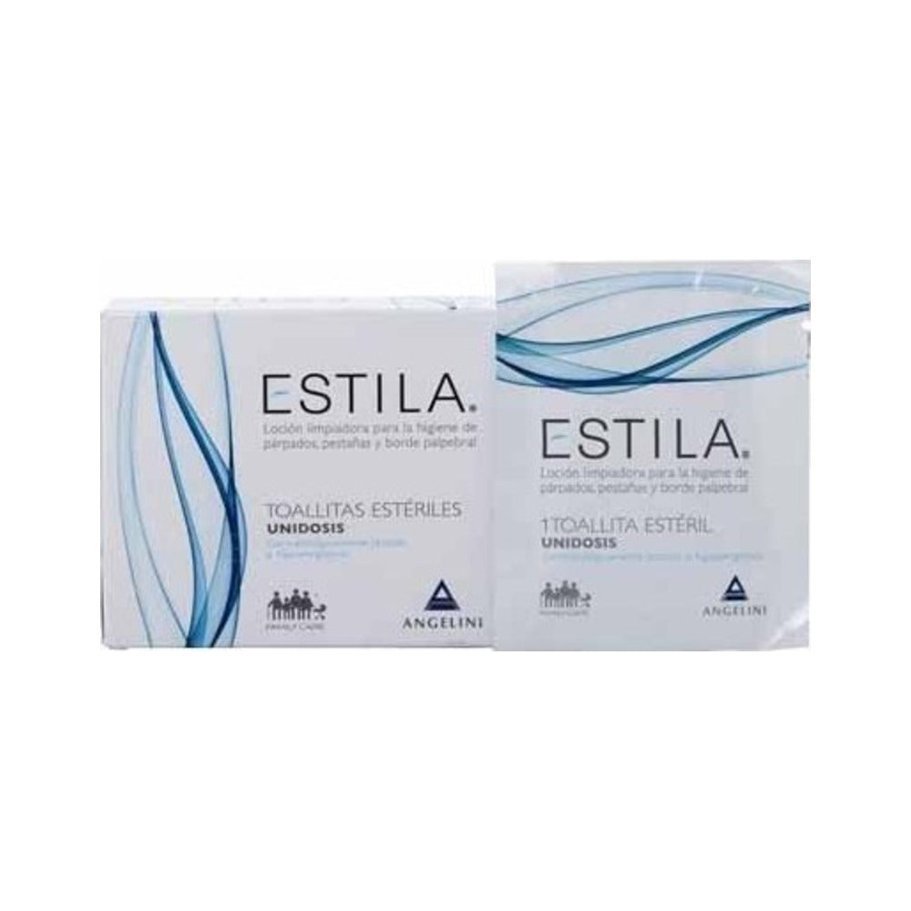 ESTILA TOALLITAS ESTERILES DE UN SOLO USO HIGIENE DE PARPADOS/ PESTAÑAS Y BORDE PALPEBRAL 60 TOA