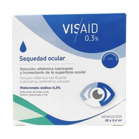 VISAID 0.3% GOTAS OCULARES ESTERIL  30 MONODOSIS 0.4 ML