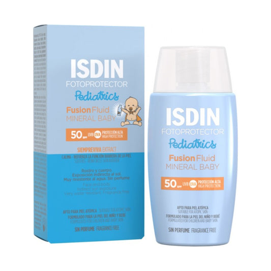ISDIN SOLAR PEDIATRICS FUSION FLUID MINERAL BABY SPF50 50ML