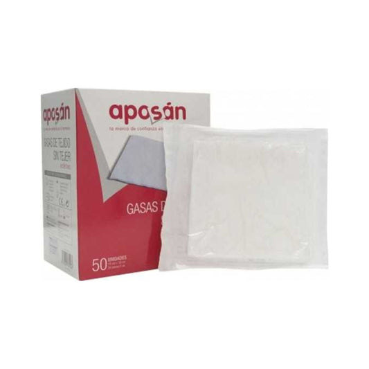 APOSAN GASA ESTERIL TEJIDO SIN TEJER COMPRESAS  25 SOBRES 2 GASAS 10 CM X 10 CM
