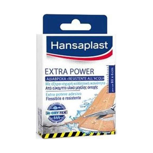 HANSAPLAST EXTRA FUERTE APOSITO ADHESIVO 8 TIRAS 6 CM X 10 CM