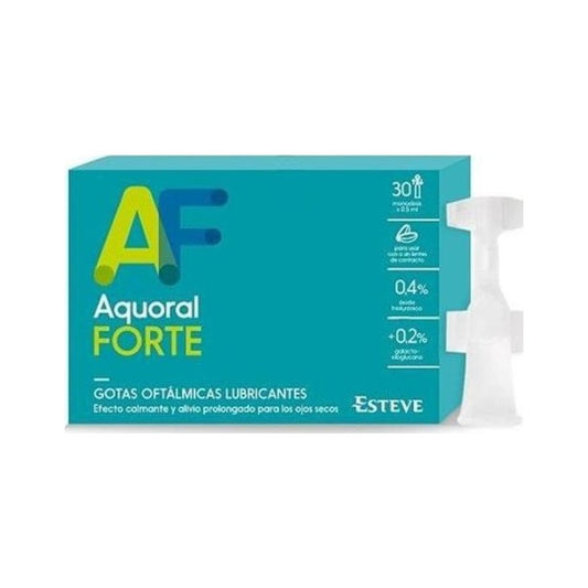 AQUORAL FORTE GOTAS OFTALMICAS LUBRICANTES ESTERILES 0.5 ML 30 MONODOSIS