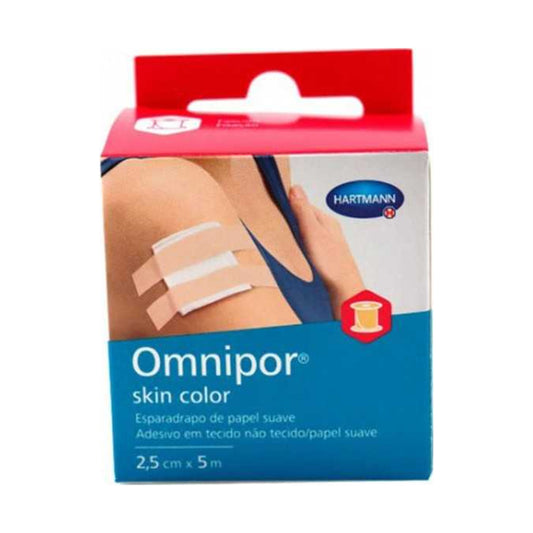 ESPARADRAPO HIPOALERGICO OMNIPOR SKIN COLOR 5 M X 2.5 CM