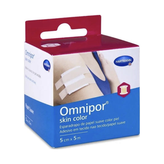 ESPARADRAPO HIPOALERGICO OMNIPOR SKIN COLOR 5 M X 5 CM