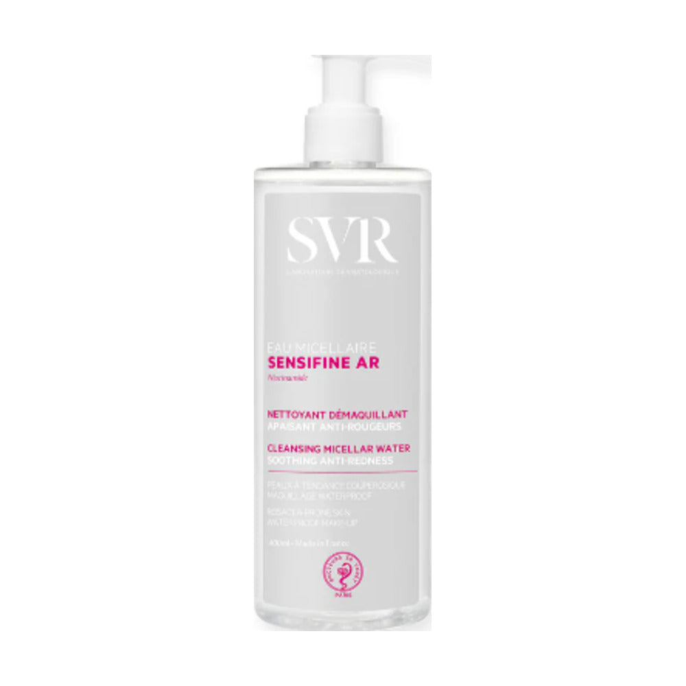 SENSIFINE AR AGUA MICELAR DESMAQUILLANTE CALMANTE ANTIROJECES SVR 1 ENVASE 400 ML