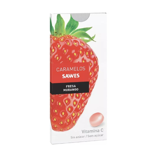 SAWES CARAMELOS BLISTER SIN AZUCAR  1 ENVASE 22 G SABOR FRESA