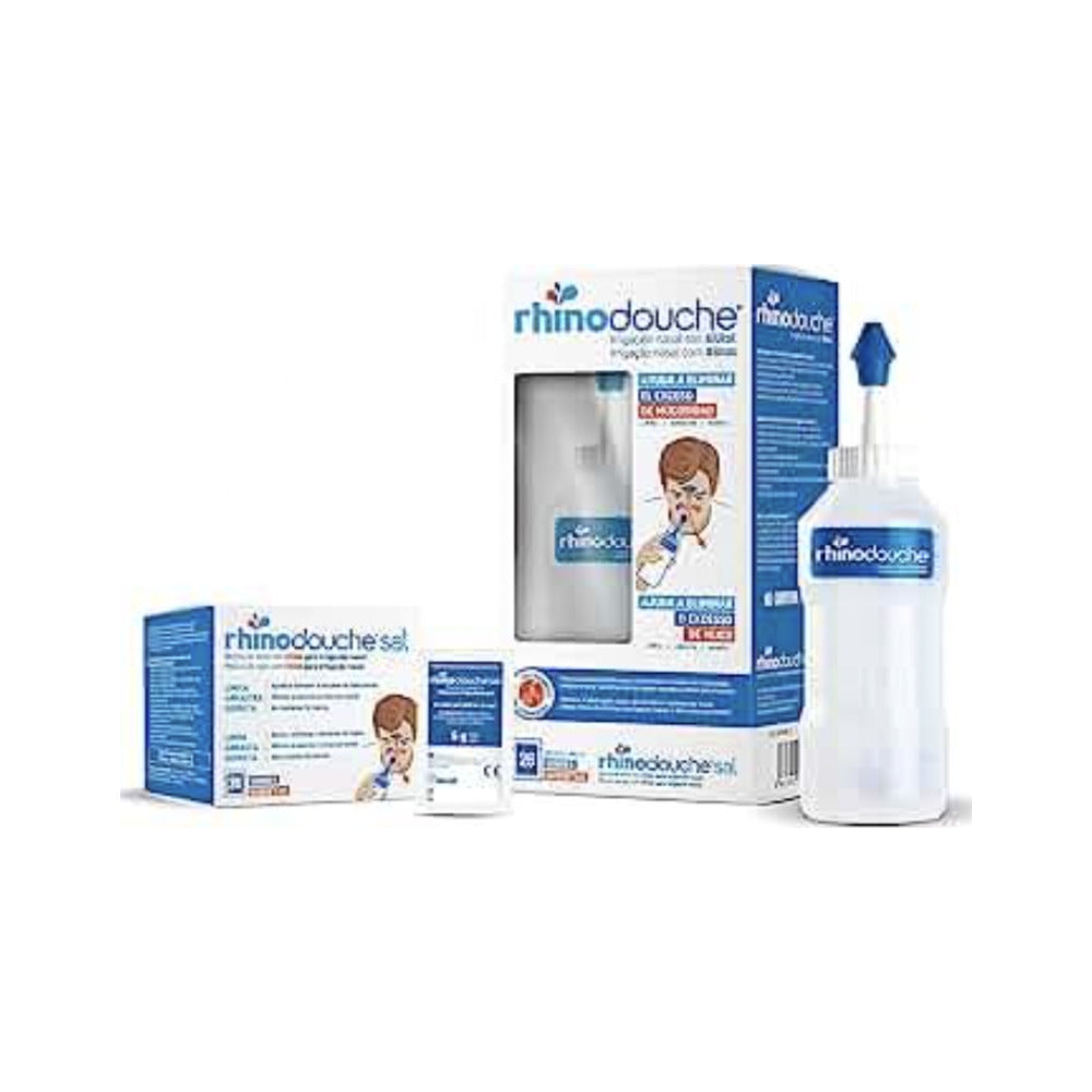 RHINODOUCHE PACK IRRIGADOR NASAL + SINUSAL XL 500 ML + 26 SOBRES MEZCLA DE SALES 5 G