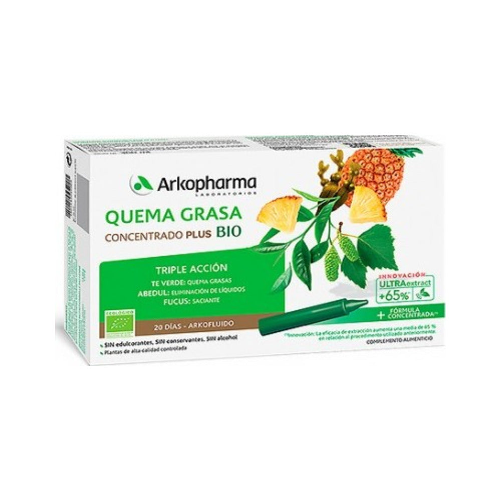 ARKOPFARMA ARKOFLUIDO QUEMA GRASA 20 AMPOLLAS