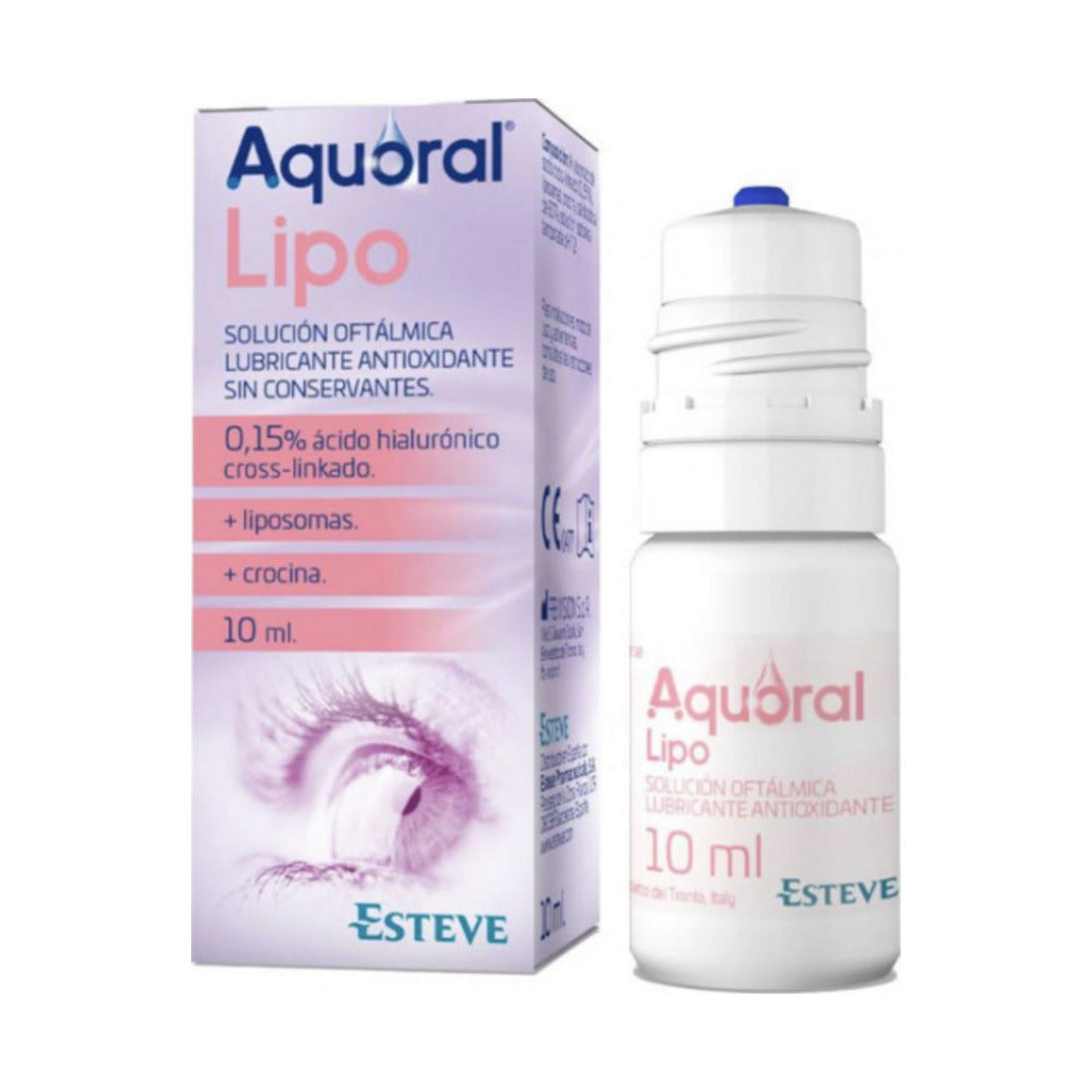 AQUORAL LIPO SOLUCION OFTALMICA LUBRICANTE ANTIOXIDANTE ESTERIL 1 FRASCO 10 ML