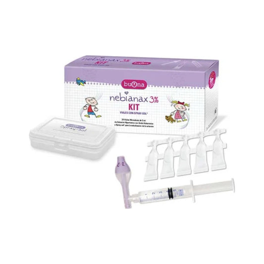 NEBIANAX 3% KIT  20 VIALES X 5 ML + SPRAY-SOL NEBULIZACION