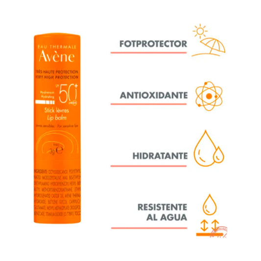 AVENE SOLAR STICK LABIOS SPF50+