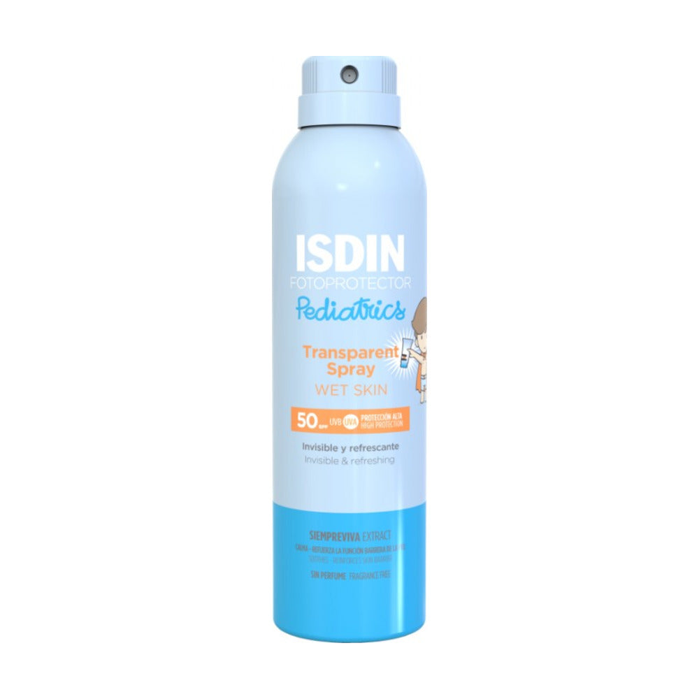 ISDIN SOLAR PEDIATRICS TRANSPARENT SPRAY WET SKIN SPF50 200ML