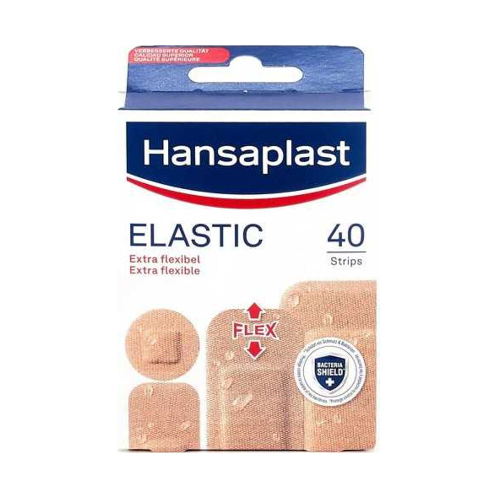 HANSAPLAST ELASTIC APOSITO ADHESIVO 40 UNIDADES SURTIDO DIFERENTES TAMAÑOS