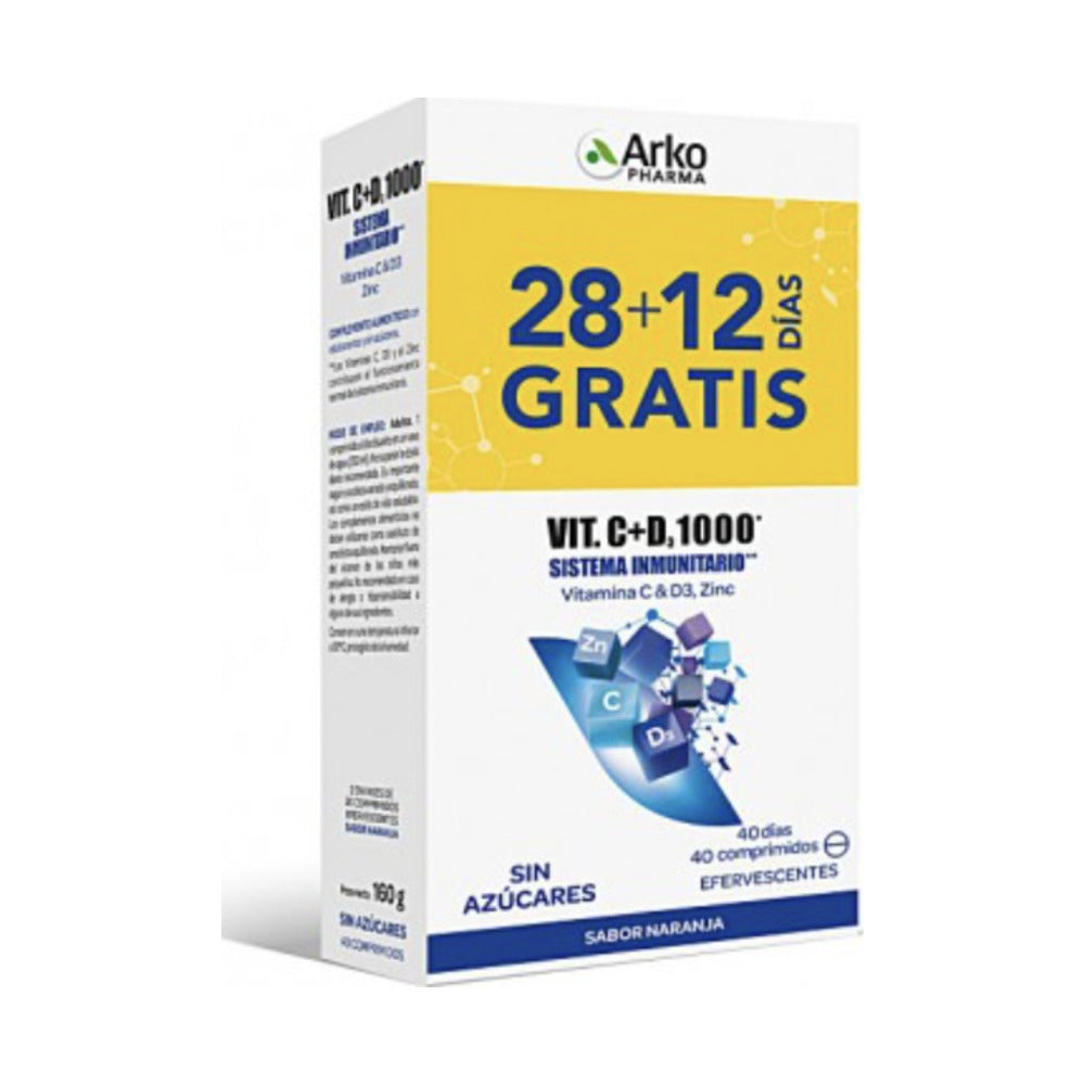 ARKO VITAMINA C + D3 1000 PACK 40 COMP EFERV