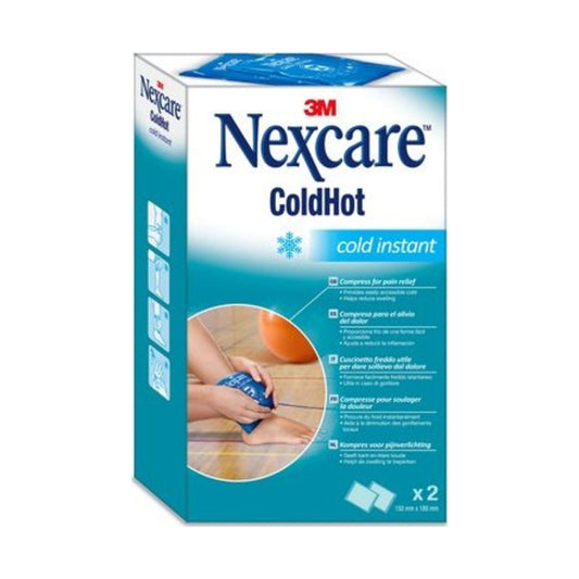 3M NEXCARE INSTANT COLDHOT APLICACION DE FRIO INSTANTANEO 2 BOLSAS 15 X 18 CM