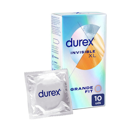 DUREX INVISIBLE XL PRESERVATIVOS 10 UNIDADES