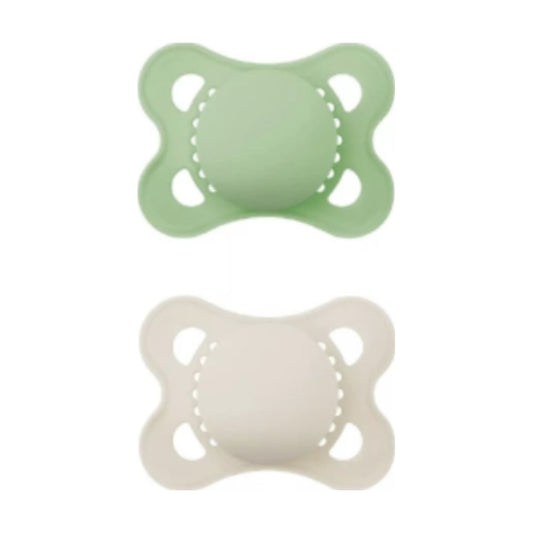 CHUPETE SILICONA MAM ORIGINAL PURE 2 - 6 MESES 2 UNIDADES COLOR NEUTRO