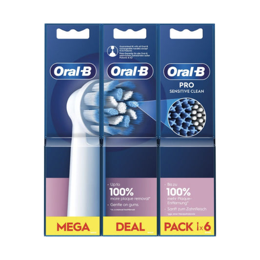 CEPILLO DENTAL ELECTRICO RECAMBIO ORAL-B SENSITIVE CLEAN 6 CABEZALES