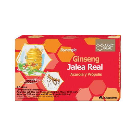 ARKOREAL JALEA REAL + GINSENG  20 AMPOLLAS 15 ML