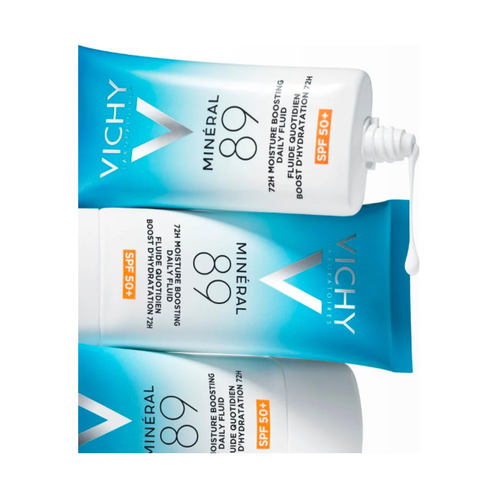 VICHY MINERAL 89 FLUIDO DIARIO BOOST DE HIDRATACION 72H SPF 50+ 50 ML