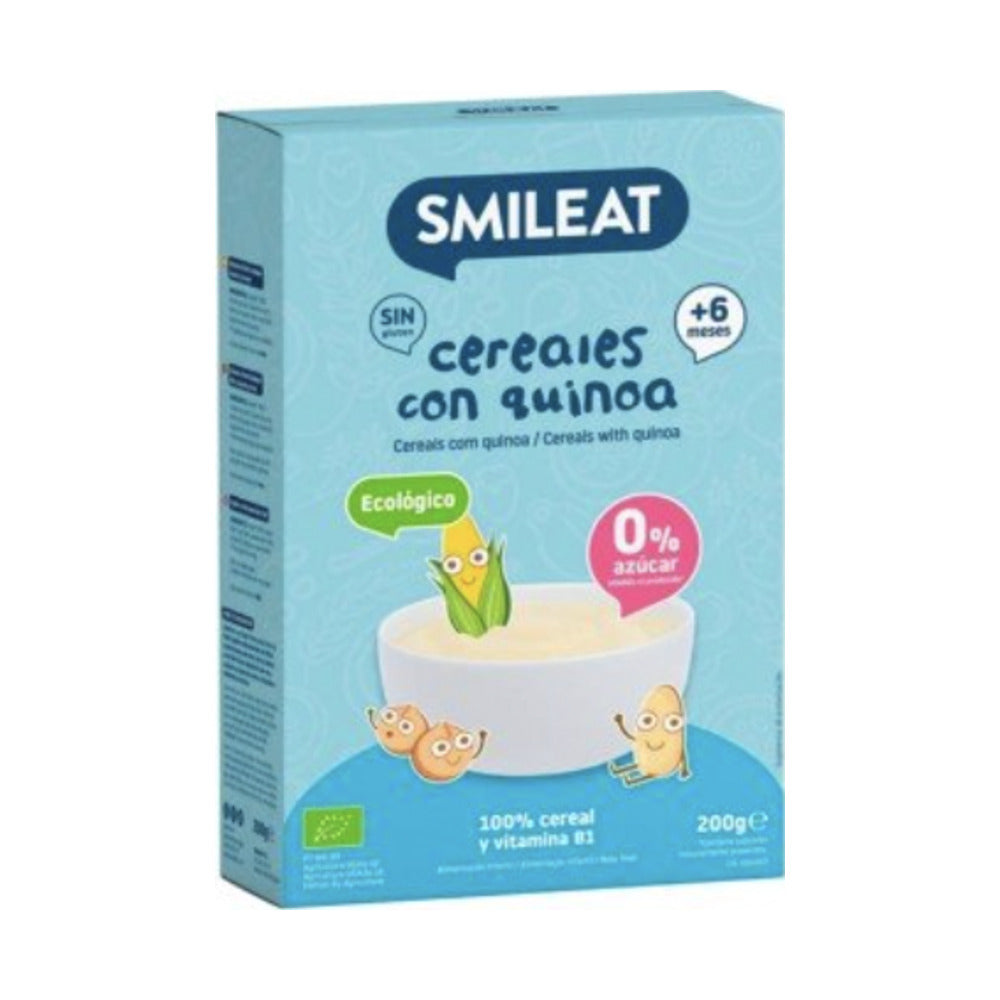 SMILEAT PAPILLA CEREALES CON QUINOA SIN GLUTEN ECO  1 BOLSA 200 G