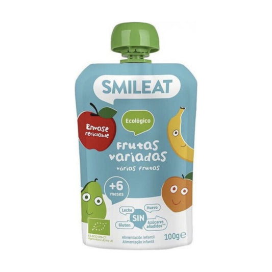 SMILEAT POUCH ECO  1 BOLSA 100 G SABOR FRUTAS VARIADAS ECO