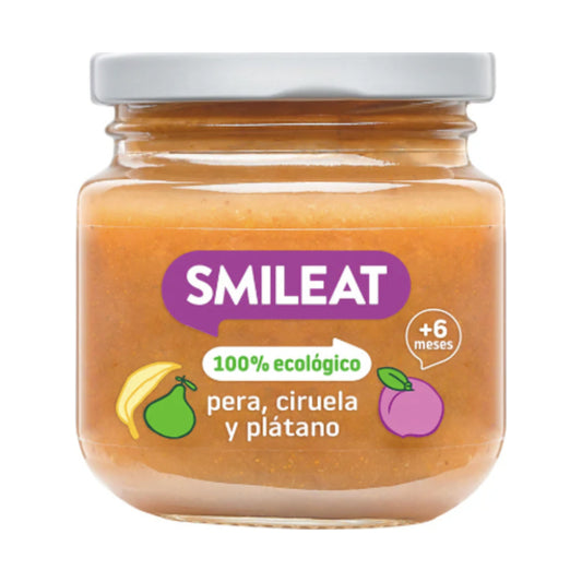SMILEAT  1 TARRITO 130 G SABOR PERA CIRUELA Y PLATANO