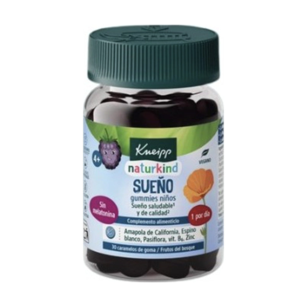 KNEIPP GUMMIES NIÑOS SUEÑO  30 CARAMELOS DE GOMA SABOR FRUTOS DEL BOSQUE