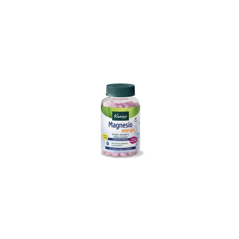 KNEIPP MAGNESIO ENERGIA  60 CARAMELOS DE GOMA SABOR FRAMBUESA