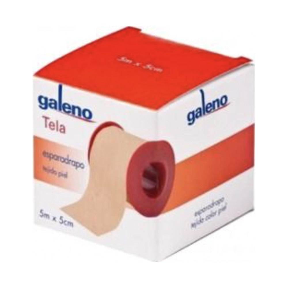 ESPARADRAPO GALENO 1 UNIDAD TELA PIEL 5 M X 2,5 CM