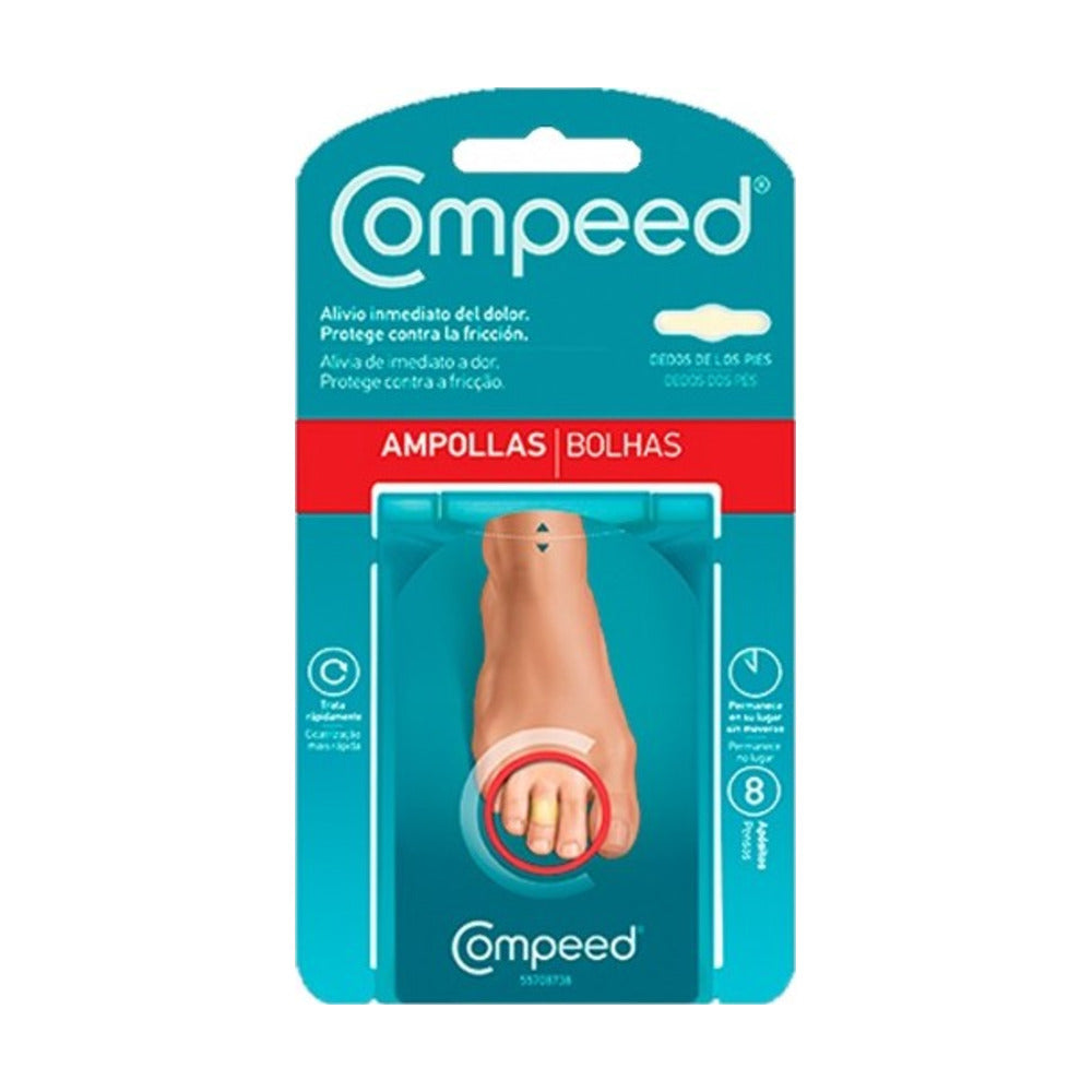 COMPEED APOSITOS AMPOLLAS DEDOS DE LOS PIES 8 UNIDADES