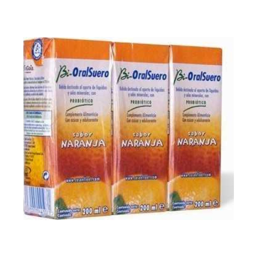 BIORALSUERO  3 TETRABRICK 200 ML SABOR NARANJA