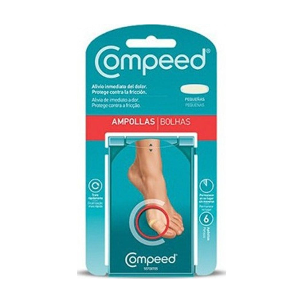 COMPEED APOSITO AMPOLLAS HIDROCOLOIDE PROTECTOR ADHESIVO T- PEQ 6 UNIDADES
