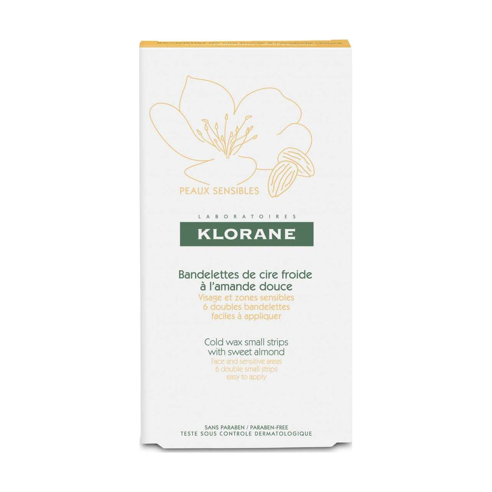 KLORANE CERA DEPILATORIA EN FRIO ROSTRO 6 BANDAS