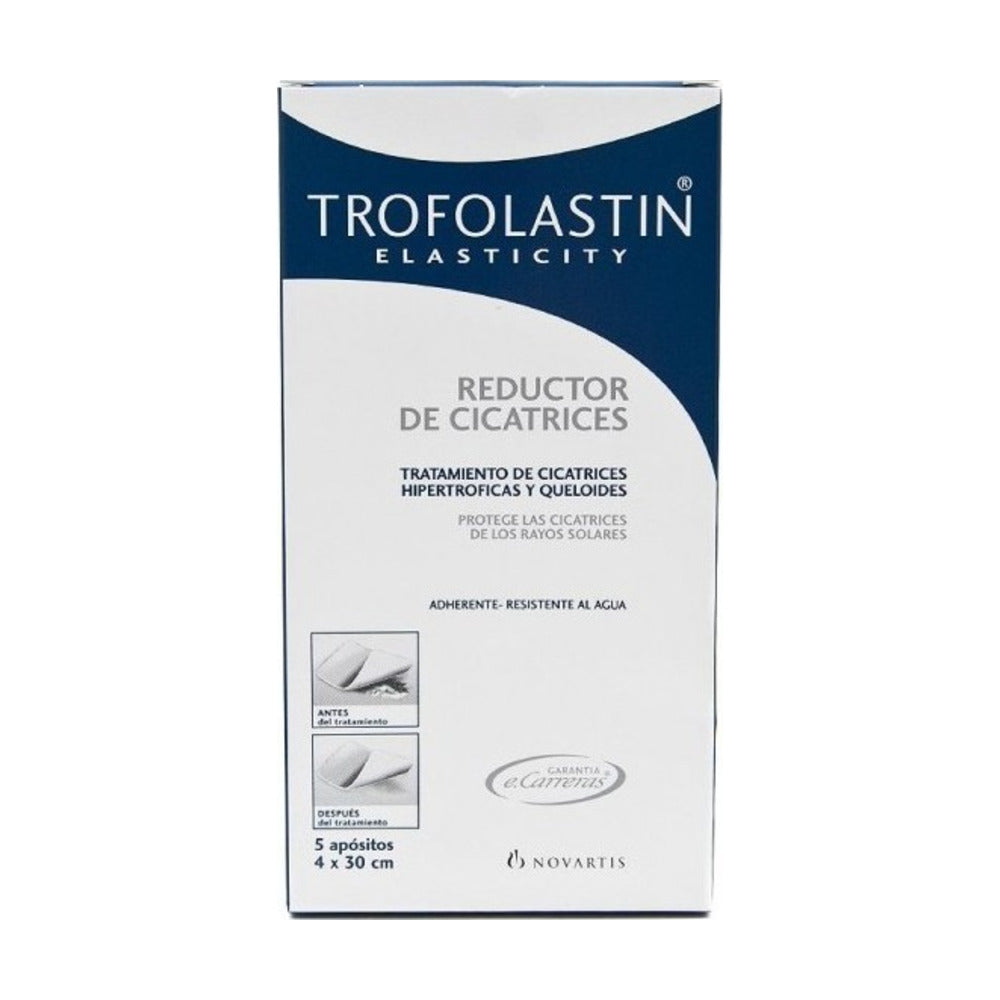 TROFOLASTIN REDUCTOR DE CICATRICES  5 UNIDADES 4 X 30 CM
